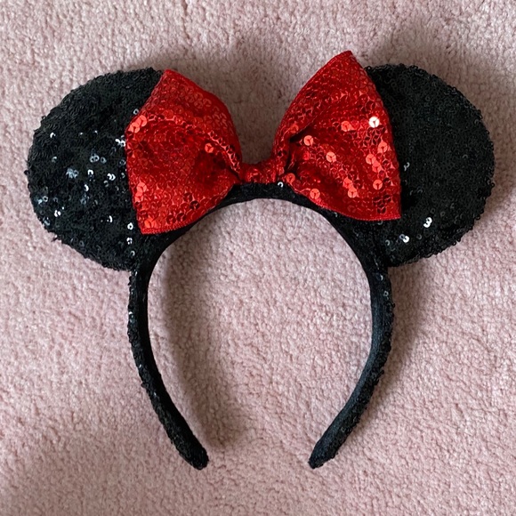 Disney Accessories - Disney Minnie Mouse Sequin Headband Mouse Ears